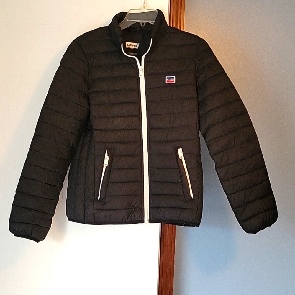 Levi's Women's Black Puffer Jacket Size Small
